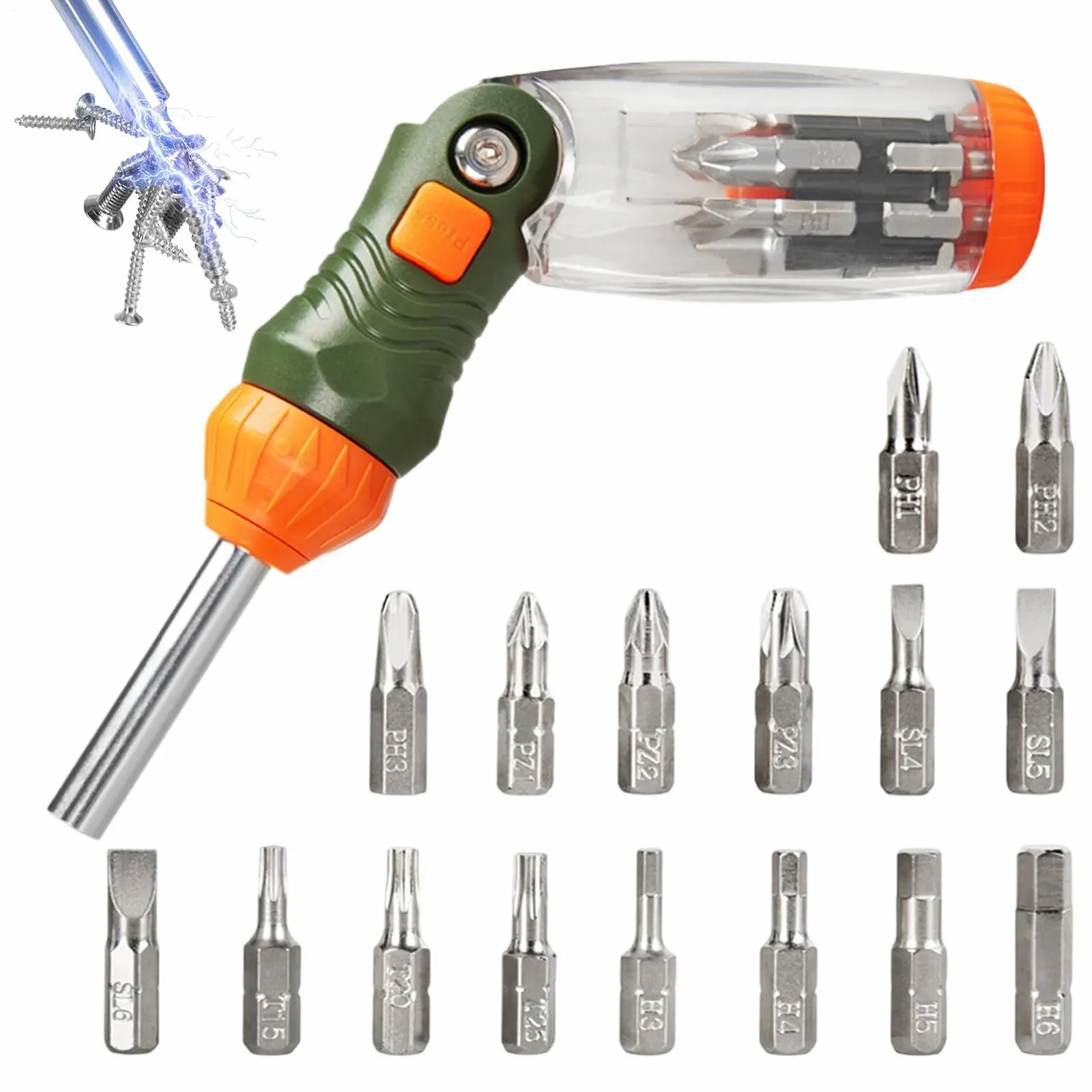 Набір викруток портативний прецизійний багатофункціональний з тріскачкою, фото №1