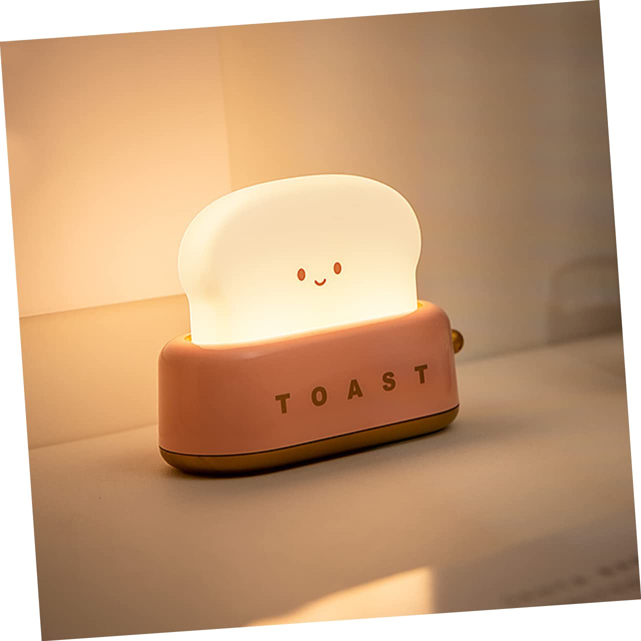 Іграшкова лампа HOMSFOU Pack of 4 Toaster Light Children's Lamp Toy Декоративна нічна лампа для дітей Настільна лампа для столу Мила нічна лампа з батарейками, фото №7