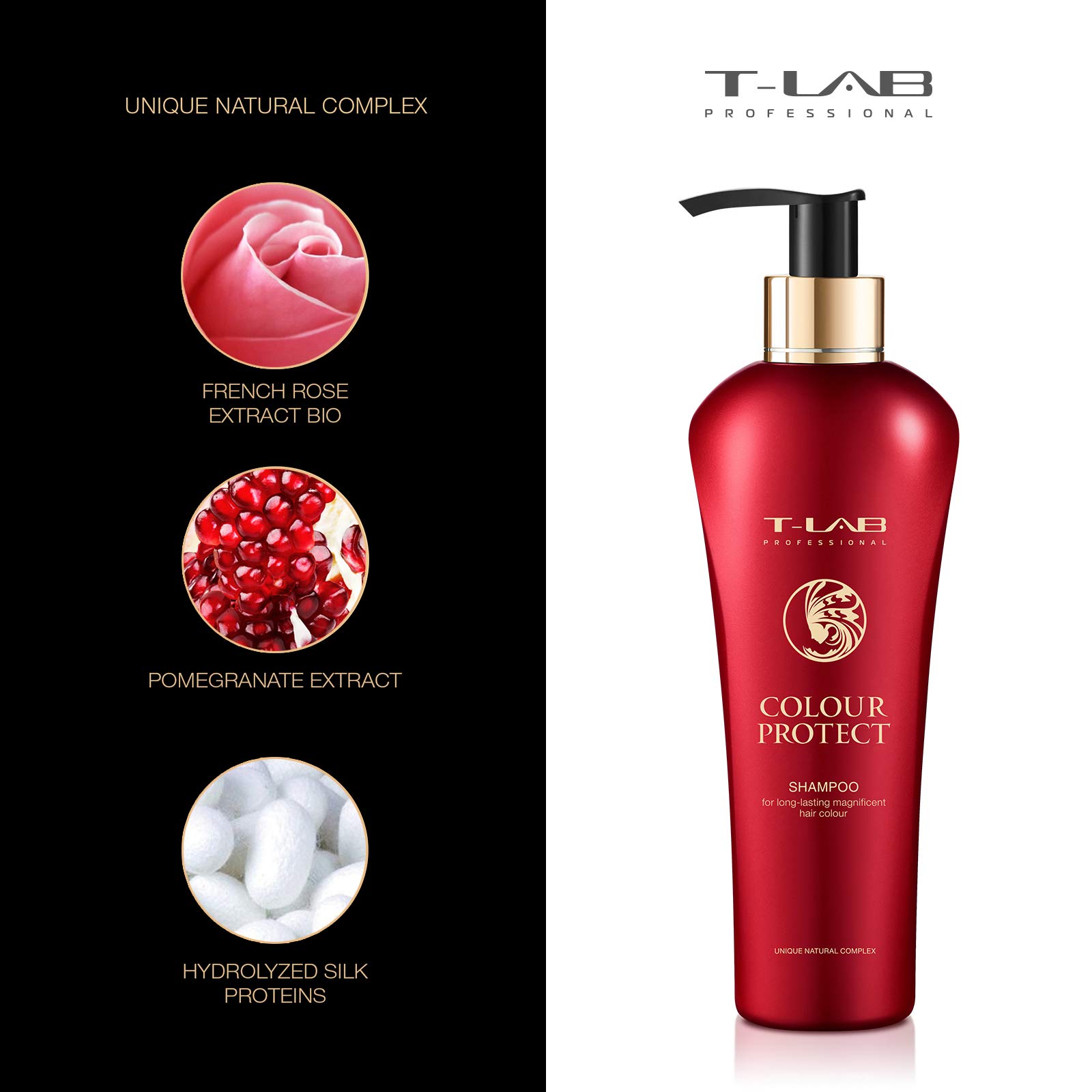 Шампунь T-LAB Professional Total Protect Duo 300 мл Защитный для поврежденных волос и кожи головы, фото №3