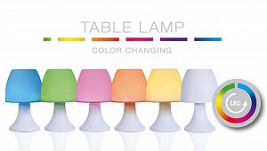 Настільна лампа декоративна зміна кольорів 12 x 19 см synthetic.ua - Фото 1