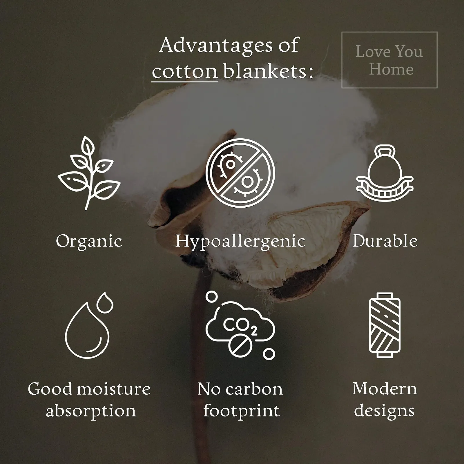 Плед LoveYouHome Бавовняний плед для обіймів Дуже великий плед (140 см x 200 см), фото №5