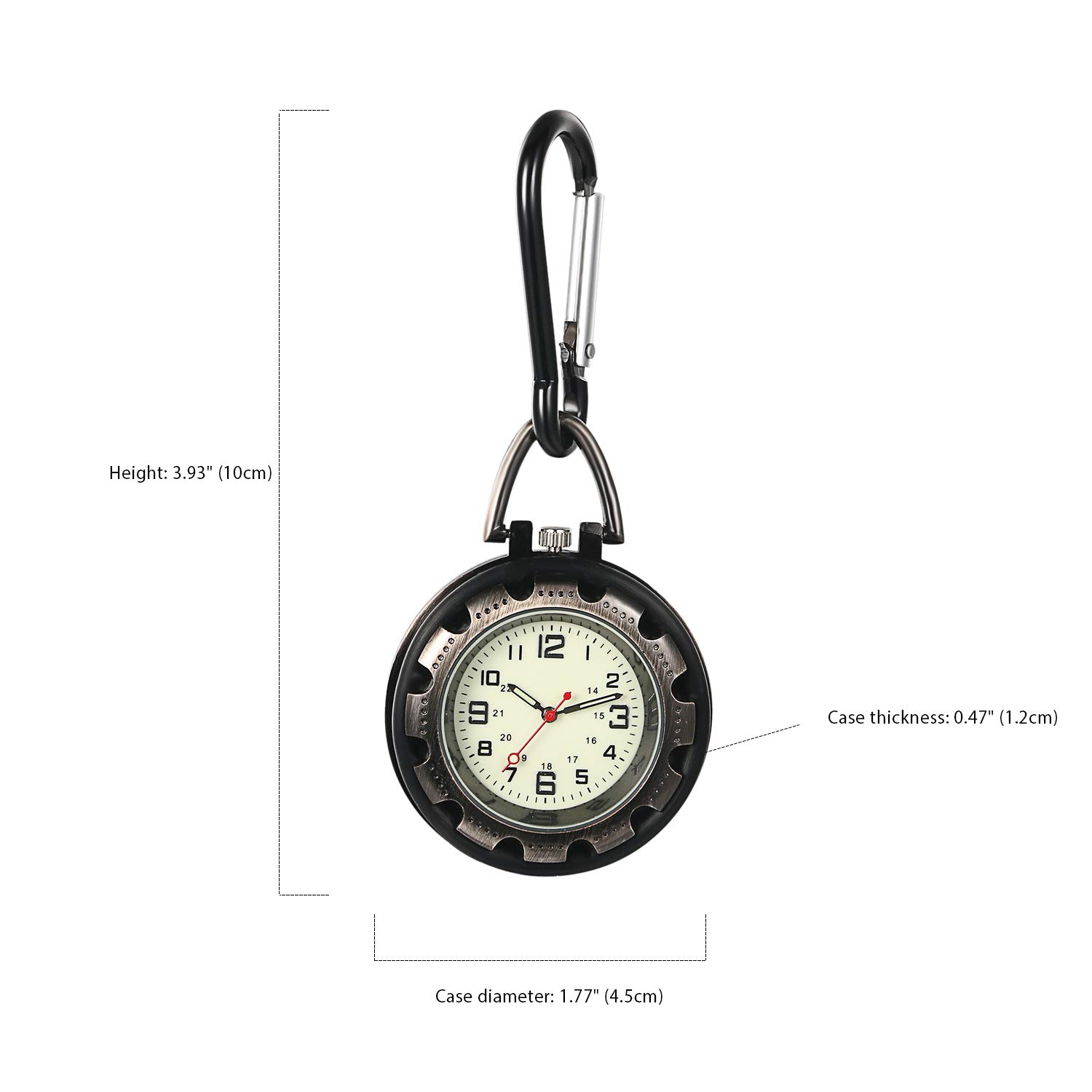 Портативний годинник Avaner Carabiner з карабіном, фото №5 Портативний годинник Avaner Carabiner з карабіном, фото №5