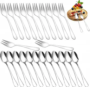 Ложки чайные и вилки для торта LOMUG 24 шт. - Фото 1