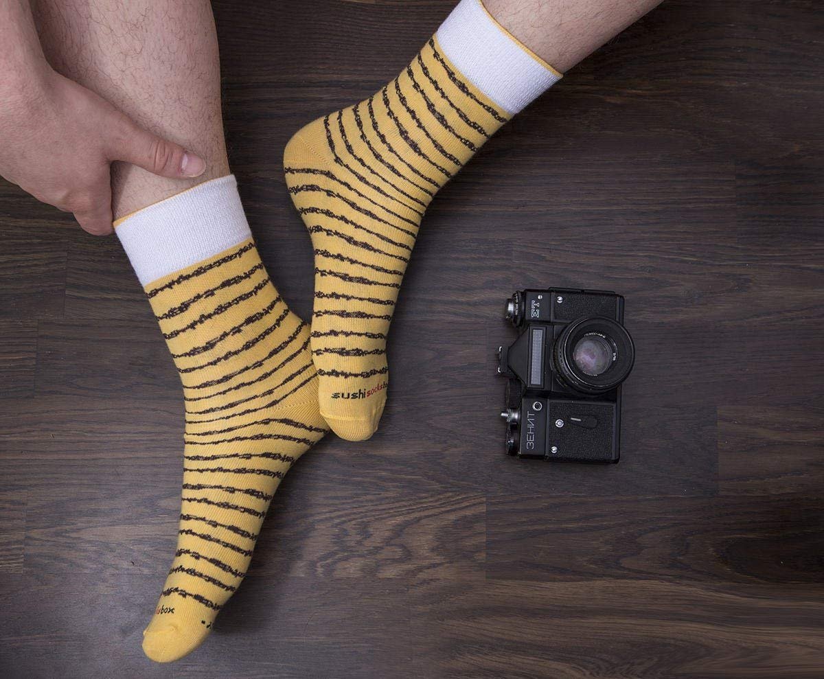 Шкарпетки Rainbow Socks Sushi Socks Box Tamago Cucumber Salmon - 3 пари, фото №4