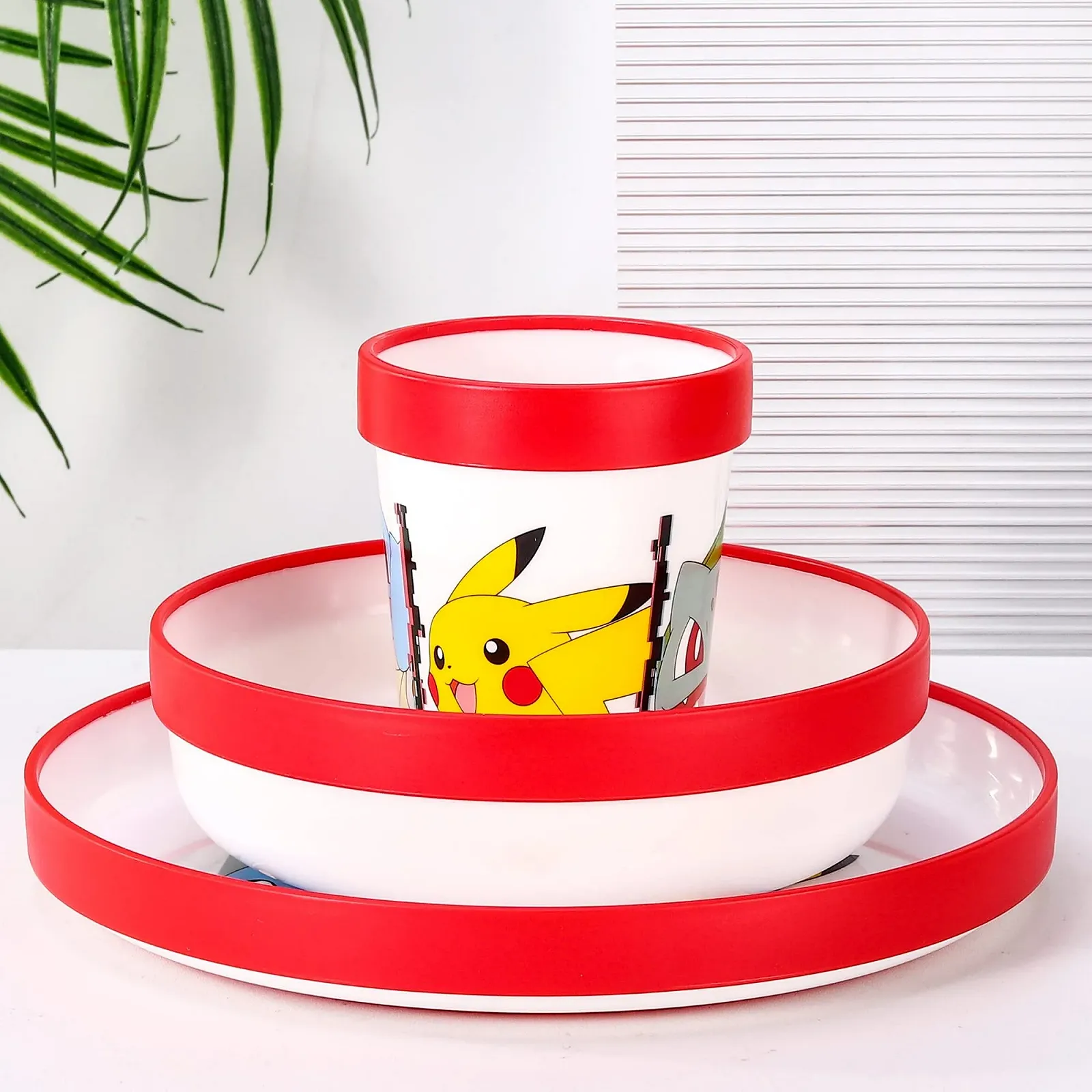Набор детской посуды Pokeмон, 3 предмета, премиум-класса: тарелка, миска и чашка, без BPA, фото №4 Набор детской посуды Pokeмон, 3 предмета, премиум-класса: тарелка, миска и чашка, без BPA, фото №4