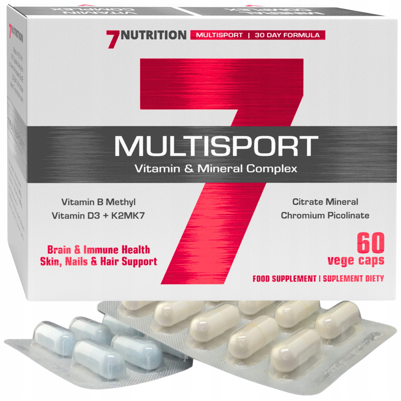 Витаминно-минеральный комплекс 7 Nutrition Multisport Vitamin Mineral Complex 60 caps, фото №3