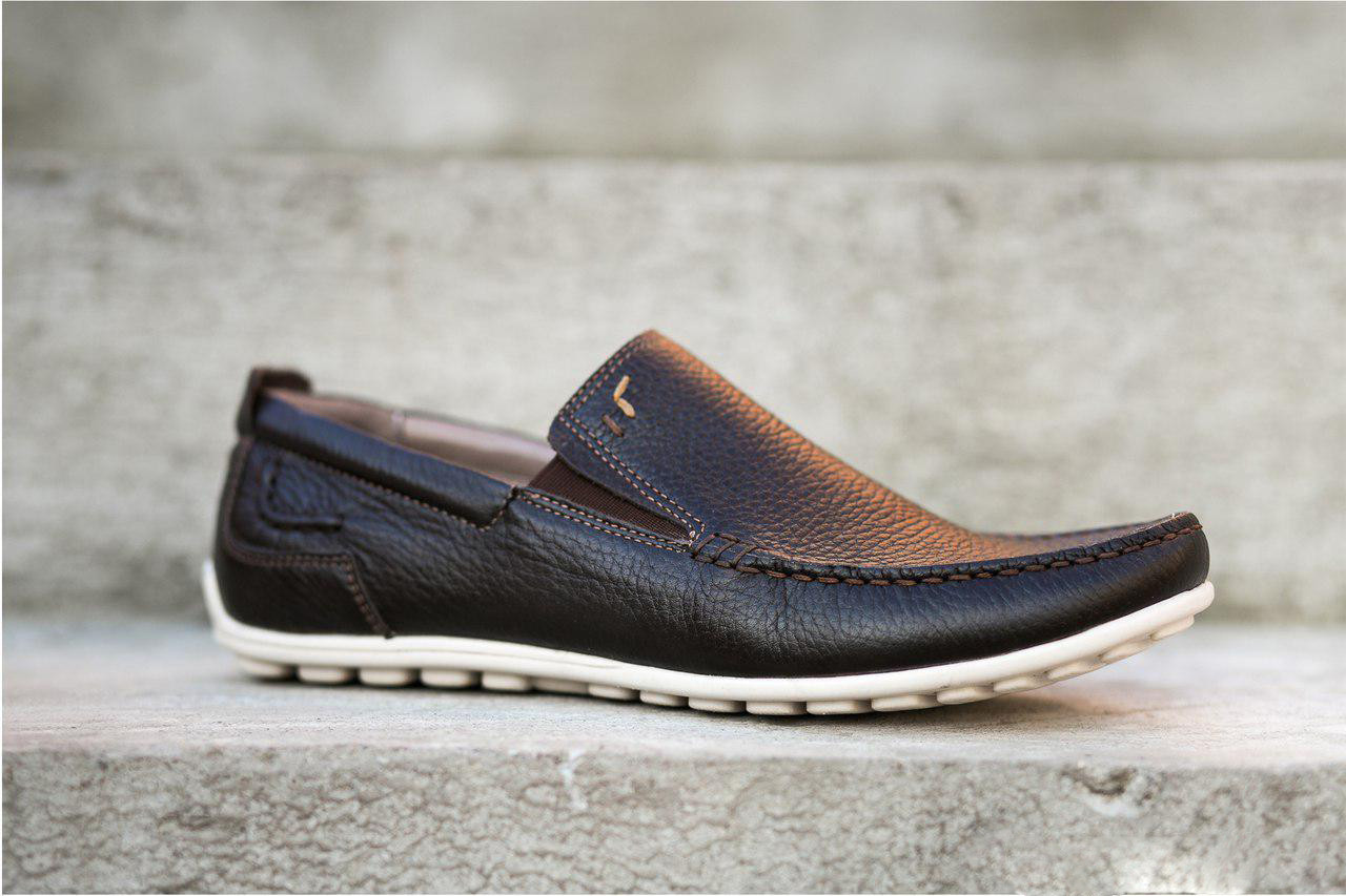 Мокасини Кадар коричневі 45 размер, фото №1