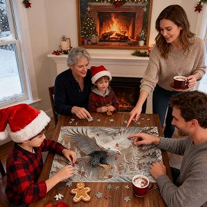 Пазл 1000 деталей Carved Bald Eagle Wildlife Art Design synthetic.ua - Фото 1