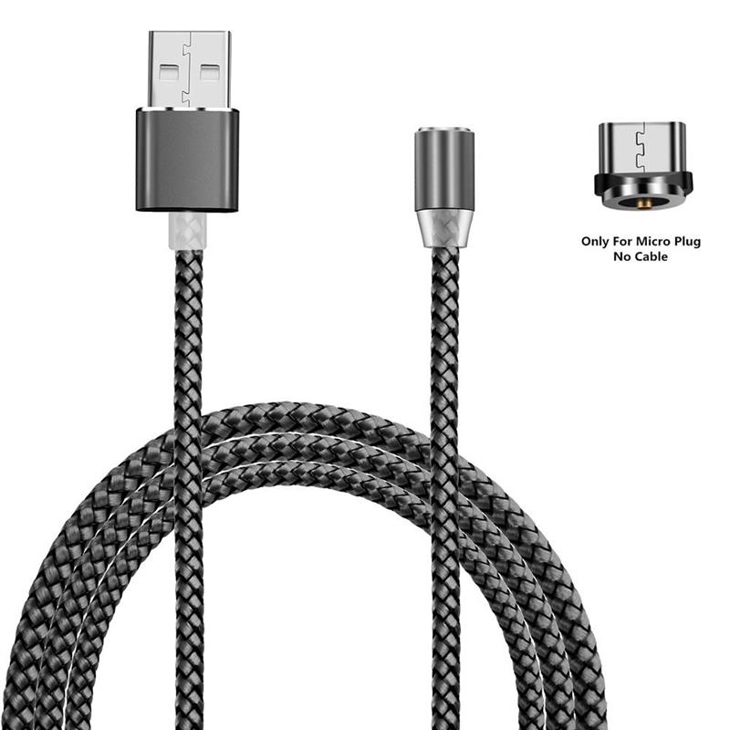 Кабель XoKo SC-355m Magneto USB-MicroUSB 1.2м Grey (SC-355m MGNT-GR, фото №1