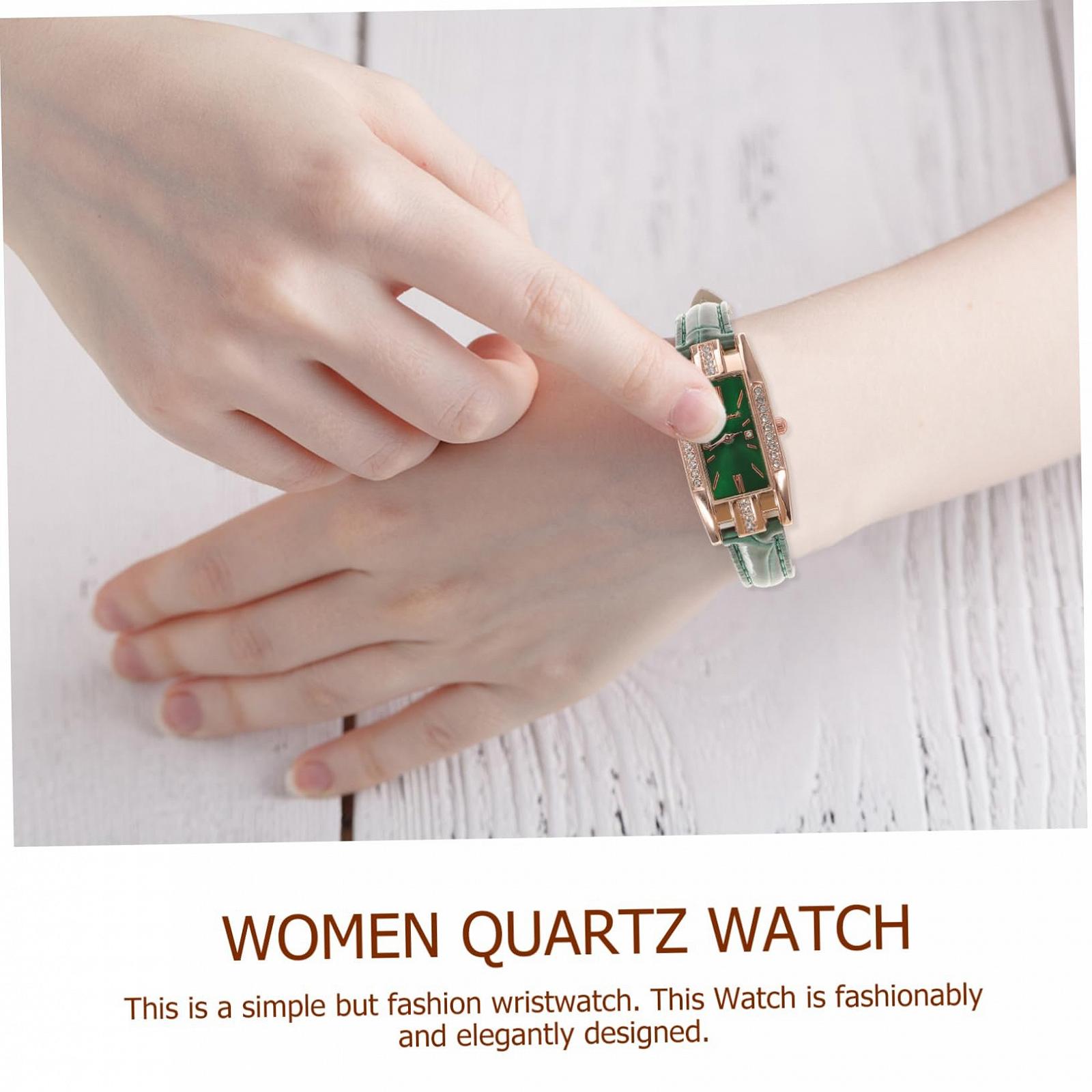 Часы Женские LIFKOME Кварцевые Зеленые, фото №9