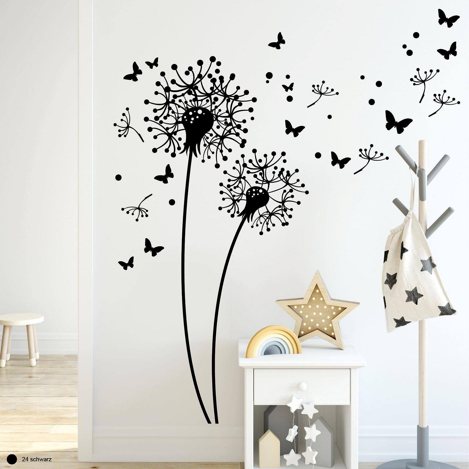 Наклейка на стіну Wall Sticker Loft Dandelions Flying Pollen Butterflies 30 кольорів 3 розміри, фото №1 Наклейка на стіну Wall Sticker Loft Dandelions Flying Pollen Butterflies 30 кольорів 3 розміри, фото №1