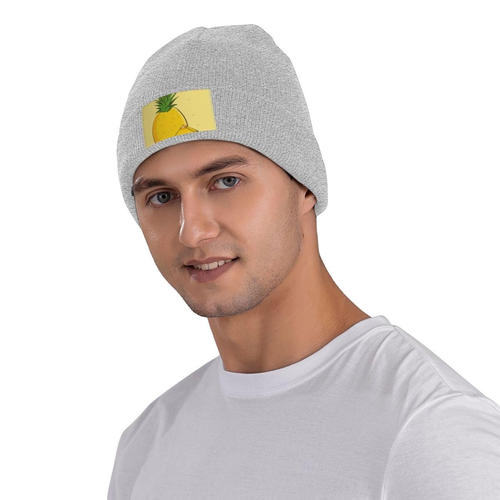 Вязана шапка BROLEO з мультяшним ананасом, м'яка, фото №3