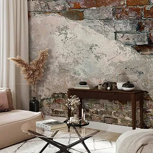 Фотообои murando Brick Wall флизелиновые Кирпич 350 x 256 см 3D-эффект synthetic.ua - Фото 1