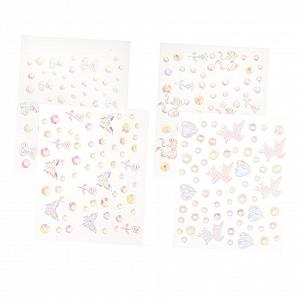 Украшения для ногтей PLAFOPE 4 лепестка, разные дизайны, стразы и жемчуг для творческого маникюра, разные виды, прочные - Фото 1