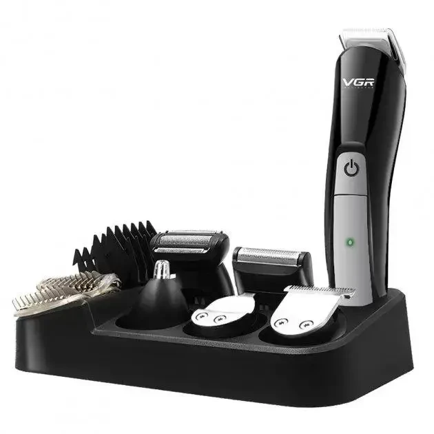 Профессиональная машинка для стрижки волос 6в1 VGR V-012 беспроводной триммер бороды носа, фото №5 Профессиональная машинка для стрижки волос 6в1 VGR V-012 беспроводной триммер бороды носа, фото №5