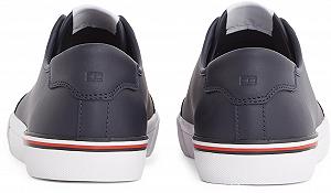 Низкие кеды Tommy Hilfiger Core Corporate Vulcanized Leather synthetic.ua - Фото 1