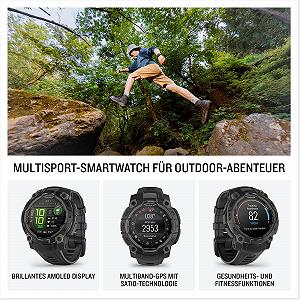 Смарт-часы Мультиспорт Garmin Instinct 3 45 мм AMOLED GPS, дисплей 1.2 дюйма, 80+ спортивных приложений, LED Фонарик synthetic.ua - Фото 1