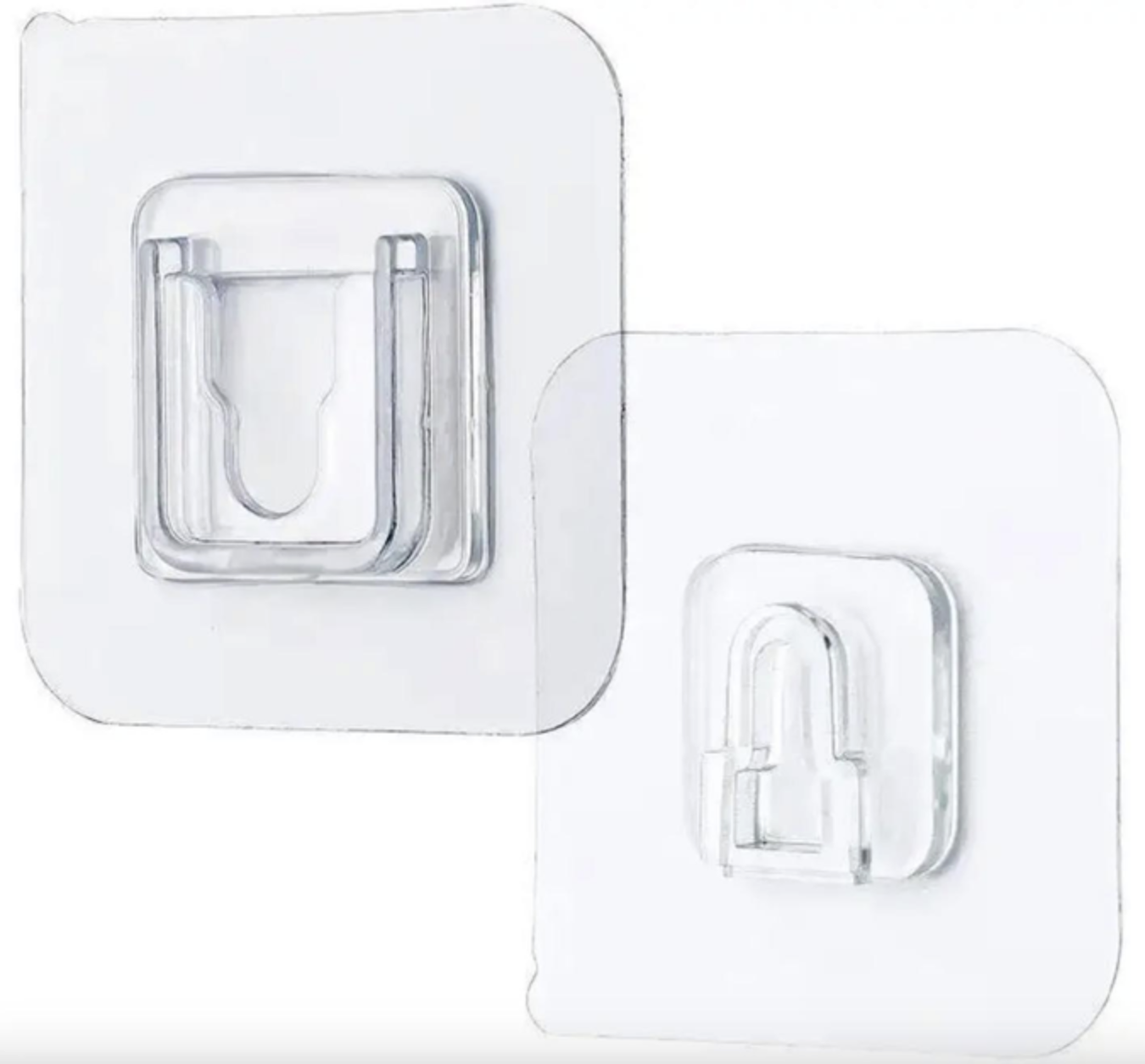 Самоклеючий тримач-фіксатор для роутера, подовжувача пульта та інших пристроїв 10 шт Прозорий, фото №1