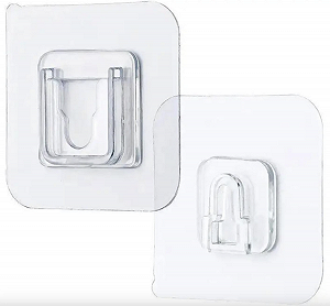 Самоклеючий тримач-фіксатор для роутера, подовжувача пульта та інших пристроїв 1 шт Прозорий - Фото 1