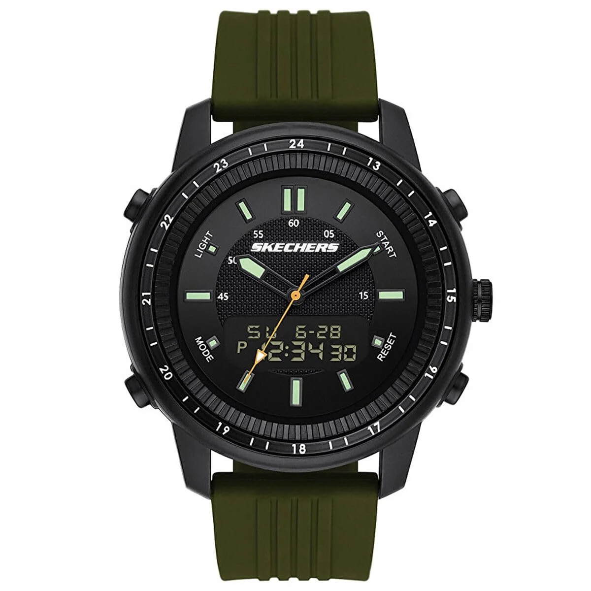 Чоловічий годинник Skechers Anadigi з силіконовим, шкіряним або нержавіючим ремінцем, фото №1 Чоловічий годинник Skechers Anadigi з силіконовим, шкіряним або нержавіючим ремінцем, фото №1