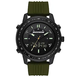 Чоловічий годинник Skechers Anadigi з силіконовим, шкіряним або нержавіючим ремінцем - Фото 1