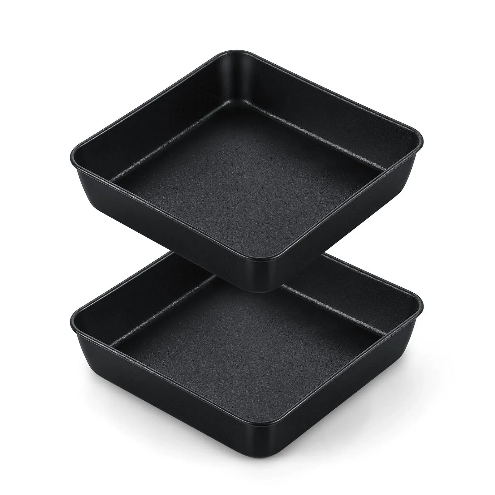 Форма для запекания Onader квадратная стальная антипригарная 20 см набор из 2 шт., фото №1