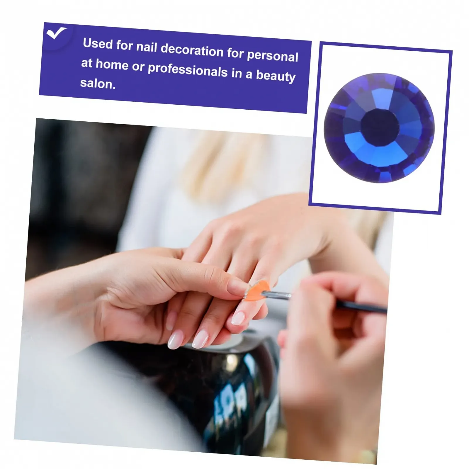 Стразы FRCOLOR 4320 штук для ногтей, плоские, украшения для мобильных телефонов, фото №8