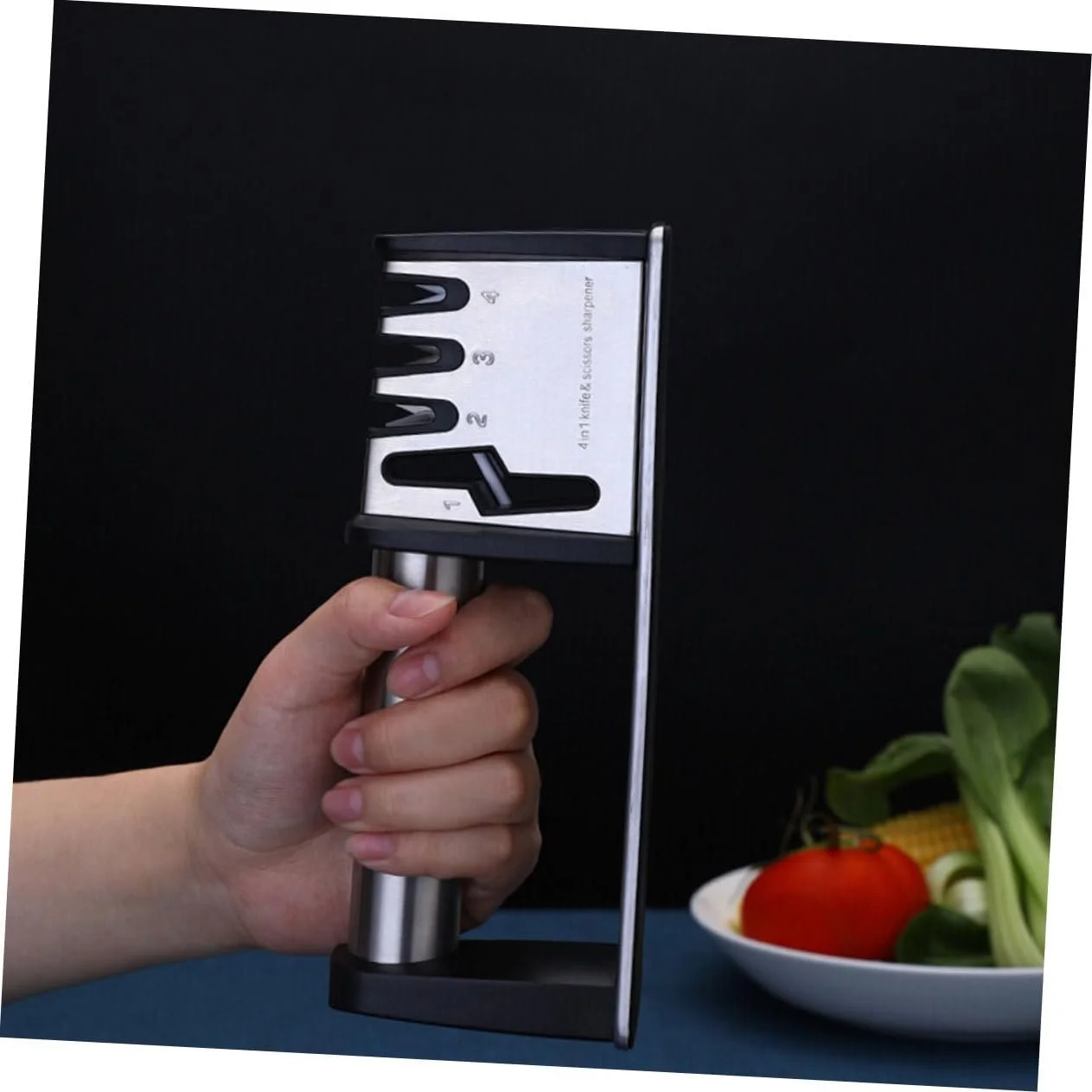 Ручная точилка для ножей Ipetboom Ergonomic 4-ступенчатая, фото №4