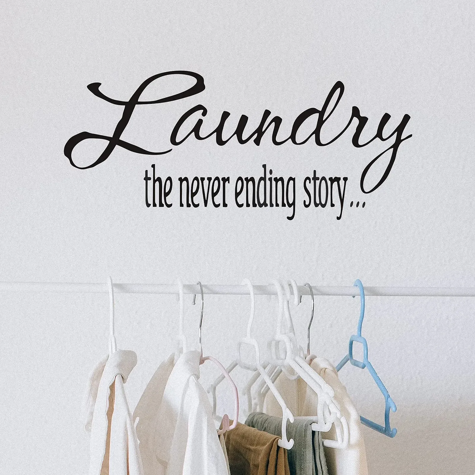 Настінна наклейка Cuayaes Laundry The Never Ending Story Вінілова, фото №1 Настінна наклейка Cuayaes Laundry The Never Ending Story Вінілова, фото №1