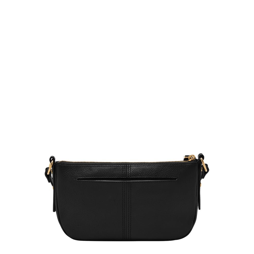 Женские часы Fossil Raquel серебристые из нержавеющей стали и набор Jolie Bag черного цвета, фото №5
