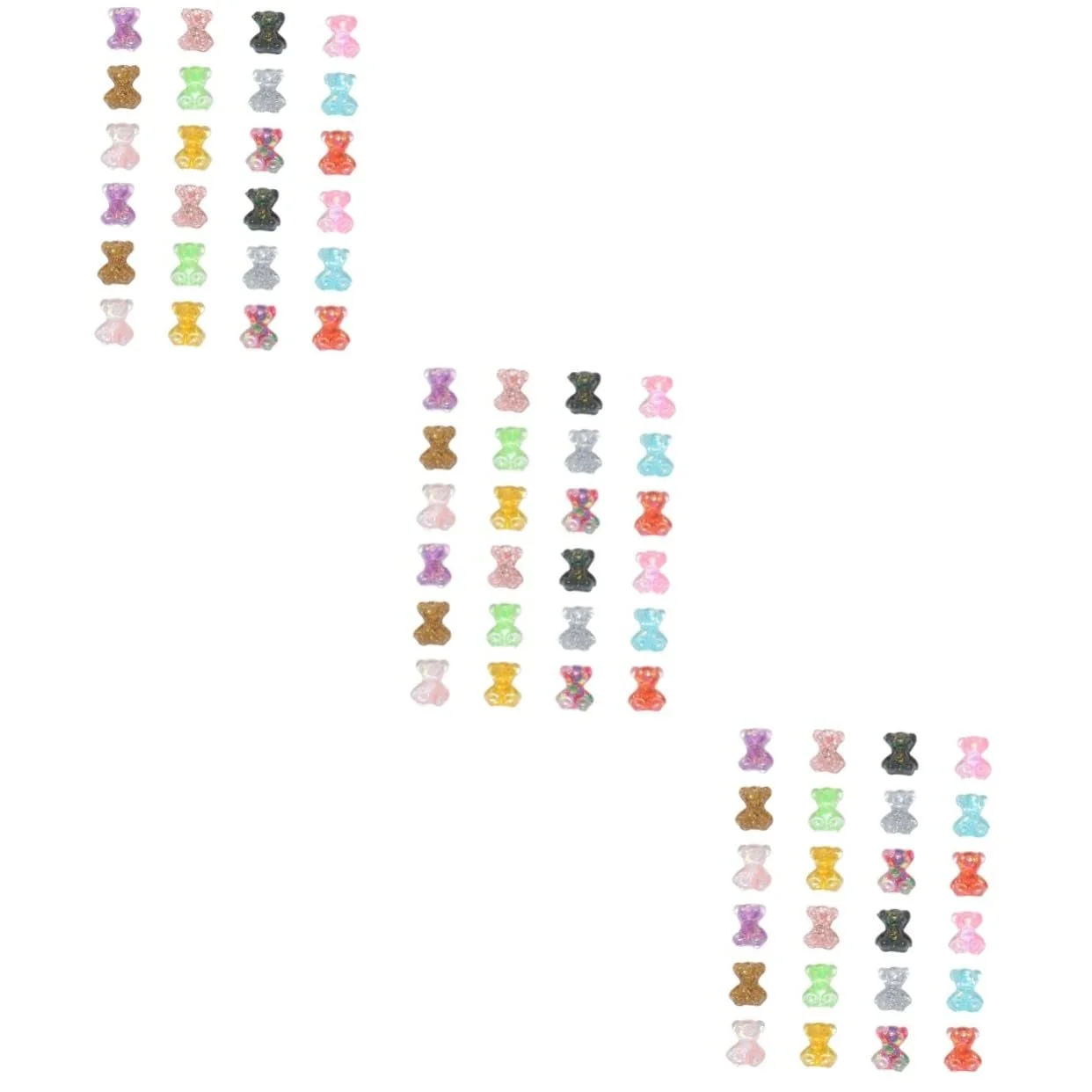 Наклейки для ногтей Медведь FRCOLOR 3 набора, 300 штук, фото №1