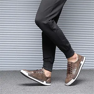 Кросівки AARDIMI чоловічі, повсякденні, зі штучної шкіри, весна-осінь, на шнурівці synthetic.ua - Фото 1