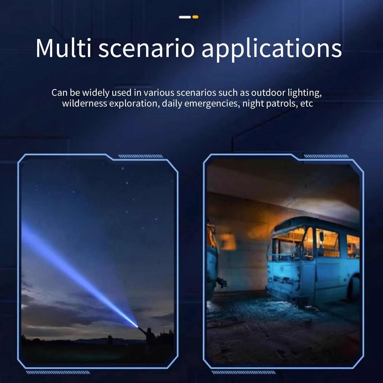 Надпотужний ліхтар Акумуляторний Висока продуктивність 5 Водонепроникний тактичний, фото №7