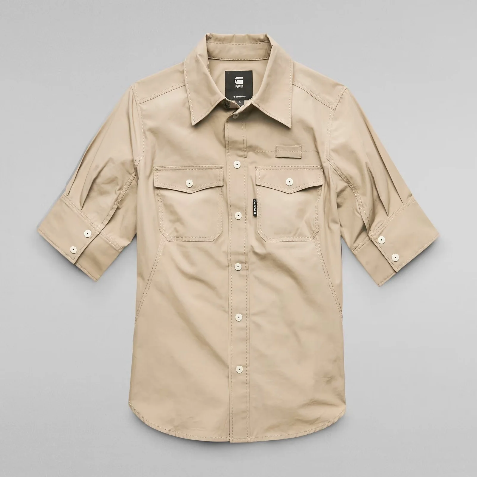 Женская рубашка G-Star RAW Officer Shirt Puff Sleeve - M, фото №4