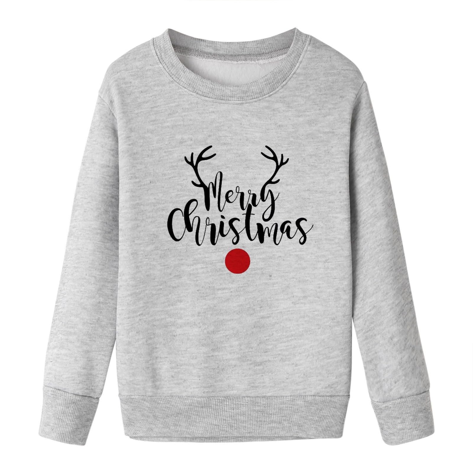 Рождественские свитшоты для семьи Merry Christmas 2024, для пар, джемпер с оленями, с длинными рукавами, забавный набор, повседневные свитшоты для женщин, удобные цвета, свитшоты, фото №2