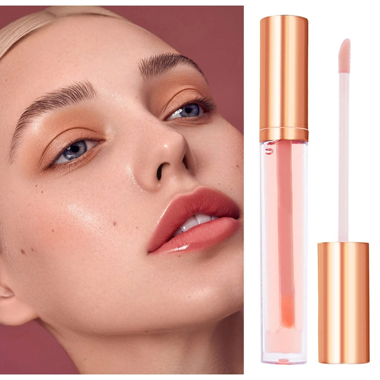 Блиск для губ Shiny Non-Adhesive Long Lasting Provides Maximum Colour Glides on Bubbles Smooth Soft Arrival Colour Full Pink 4 мл, фото №4