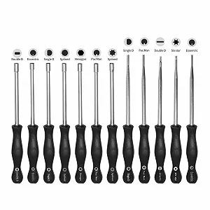 Набір інструментів для регулювання карбюратора 12 предметів зі щіткою для 2-тактних двигунів synthetic.ua - Фото 1