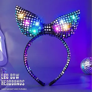 Обруч на голову з бантом, що світиться Zoestar synthetic.ua - Фото 1
