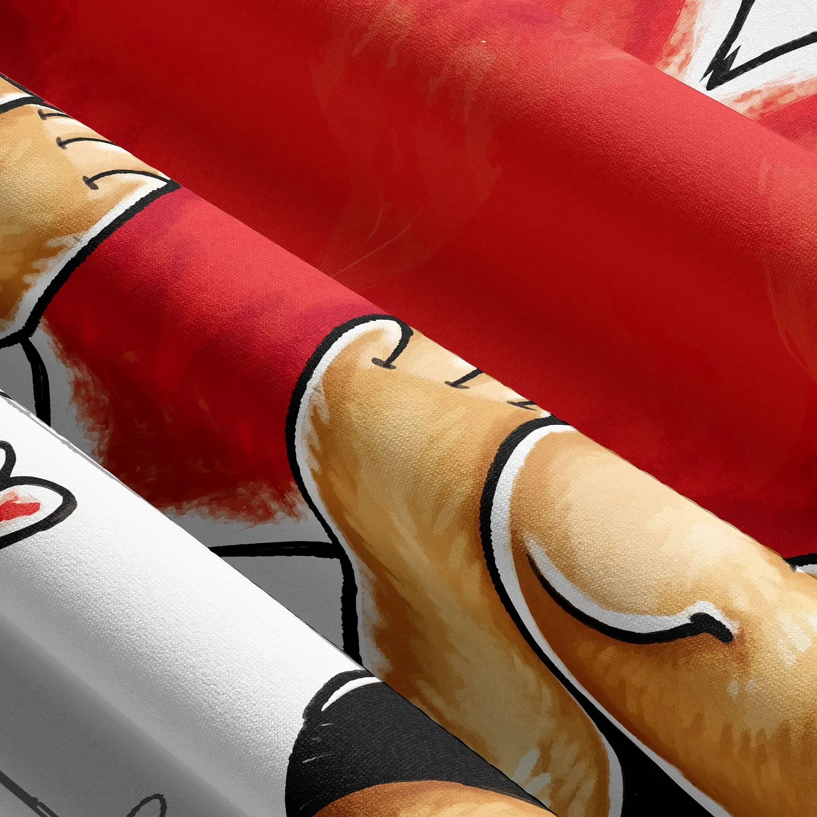 Комплект постільної білизни Leonado Vicenti 4 предмети з ведмедиками та сердечками 2 x 135 x 200 / 2 x 80 x 80 см Білий/Сірий, фото №5