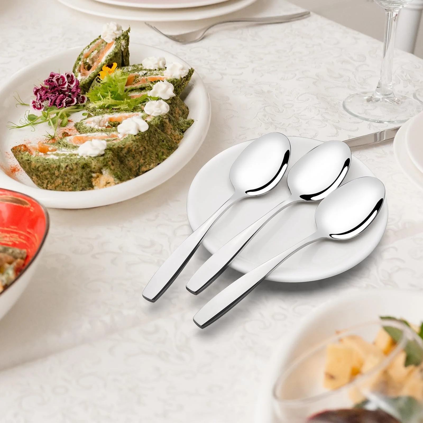 Ложка для сервировки Loiycg 6 шт., из нержавеющей стали, фото №6