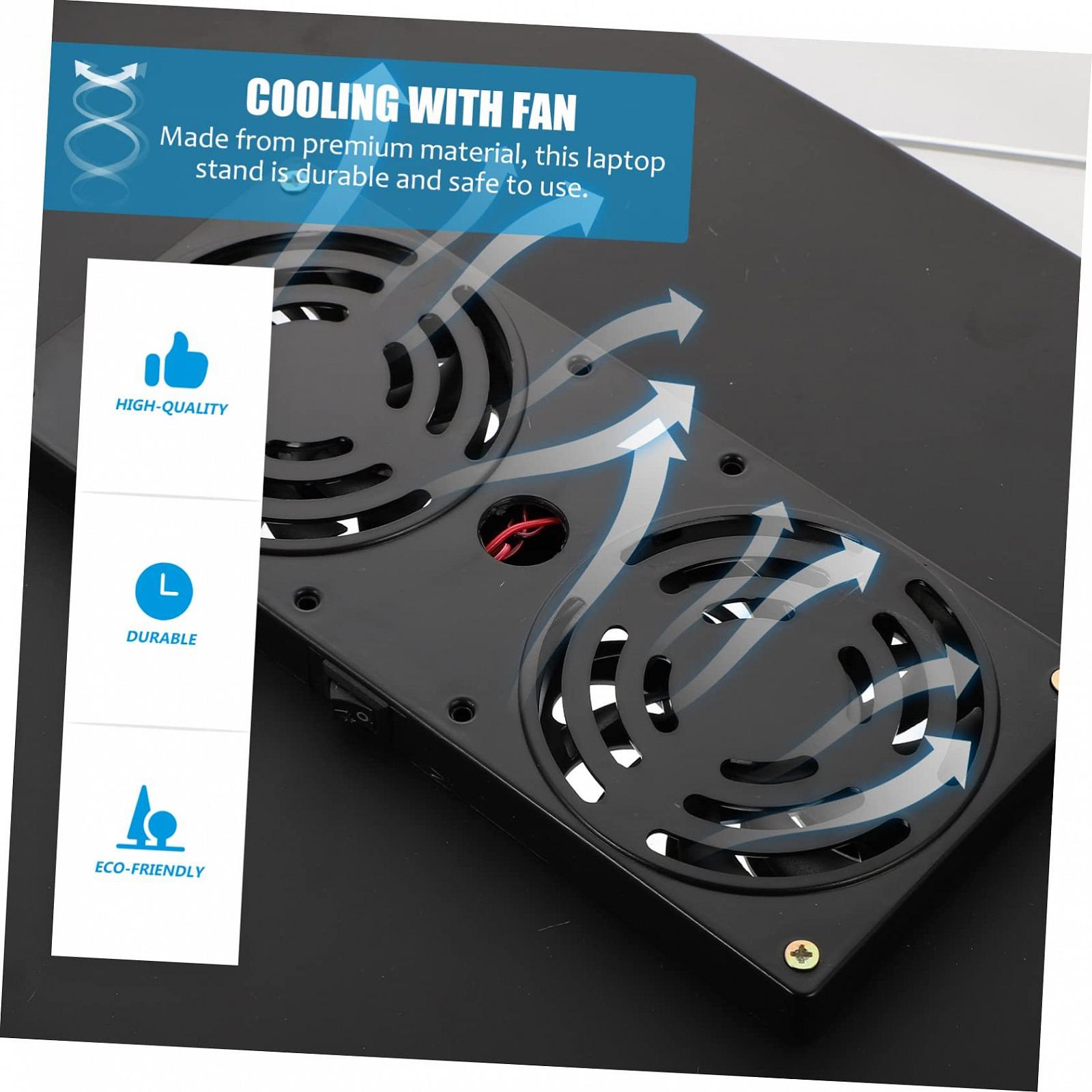 Регульована підставка для ноутбука Vaguelly з алюмінію з функцією охолодження, складана, фото №2 Регульована підставка для ноутбука Vaguelly з алюмінію з функцією охолодження, складана, фото №2