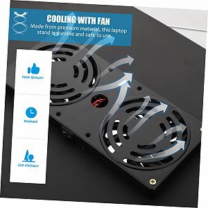 Регулируемая подставка для ноутбука Vaguelly из алюминия с функцией охлаждения, складная подставка для ноутбука для эргономичной работы на диване и кровати, стабильная и компактная synthetic.ua - Фото 1