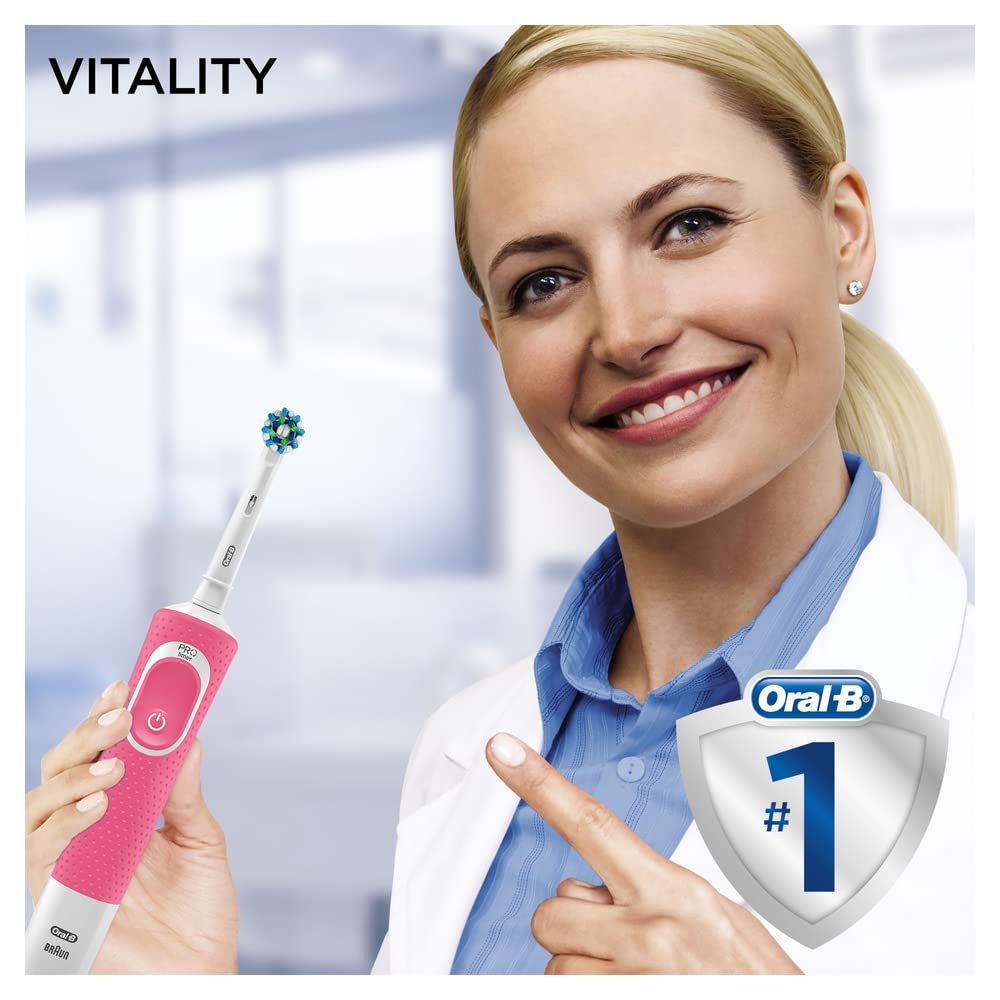 Електрична зубна щітка Oral-B Vitality 100 1 програма таймер CrossAction Чорна, фото №3