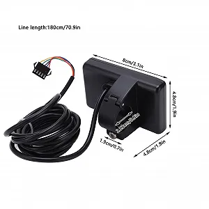 LCD дисплей для электровелосипеда S866 24V 36V 48V водонепроницаемый SM Plug synthetic.ua - Фото 1