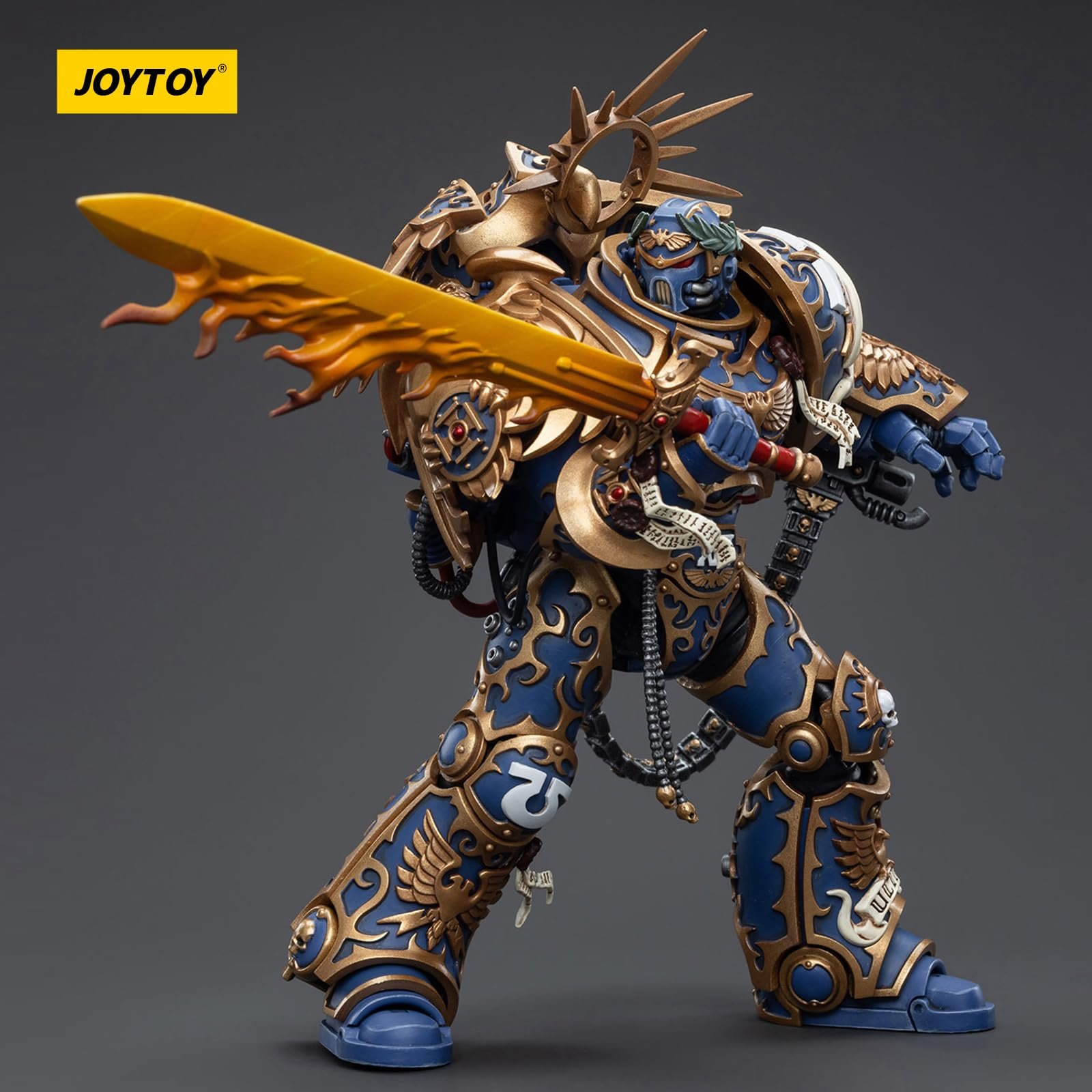 Фигурка JOYTOY Warhammer 40K The Ultramarines, Ultramarines Primarch Roboute Guilliman 1/18, фото №7