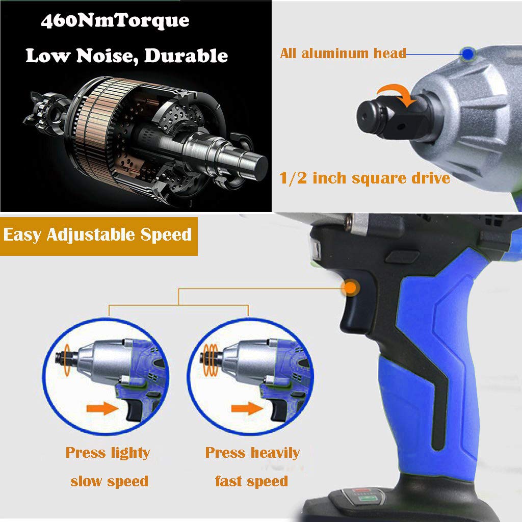 Шуруповерт DayPlus 1/2 Inch 18 В 6.0 Ah 420 Нм Чорний, фото №4 Шуруповерт DayPlus 1/2 Inch 18 В 6.0 Ah 420 Нм Чорний, фото №4