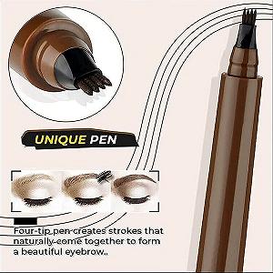 Олівець для брів Multi-Used Waterproof Beard Filling Pen Kit для чоловіків та жінок, довготривалий, легко створює природний макіяж брів synthetic.ua - Фото 1