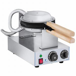 Вафельниця Royal Catering RCWM-1400-B, 1415 Вт, візерунок "бульбашки", нержавіюча сталь/алюміній synthetic.ua - Фото 1