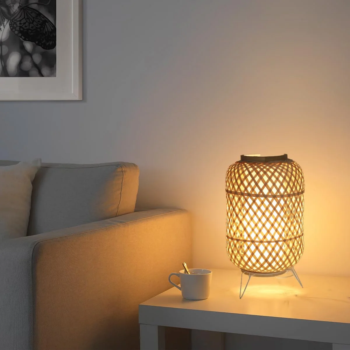 Настільна лампа Alpinaluz Rattan Nordic Vintage Style E27, фото №3