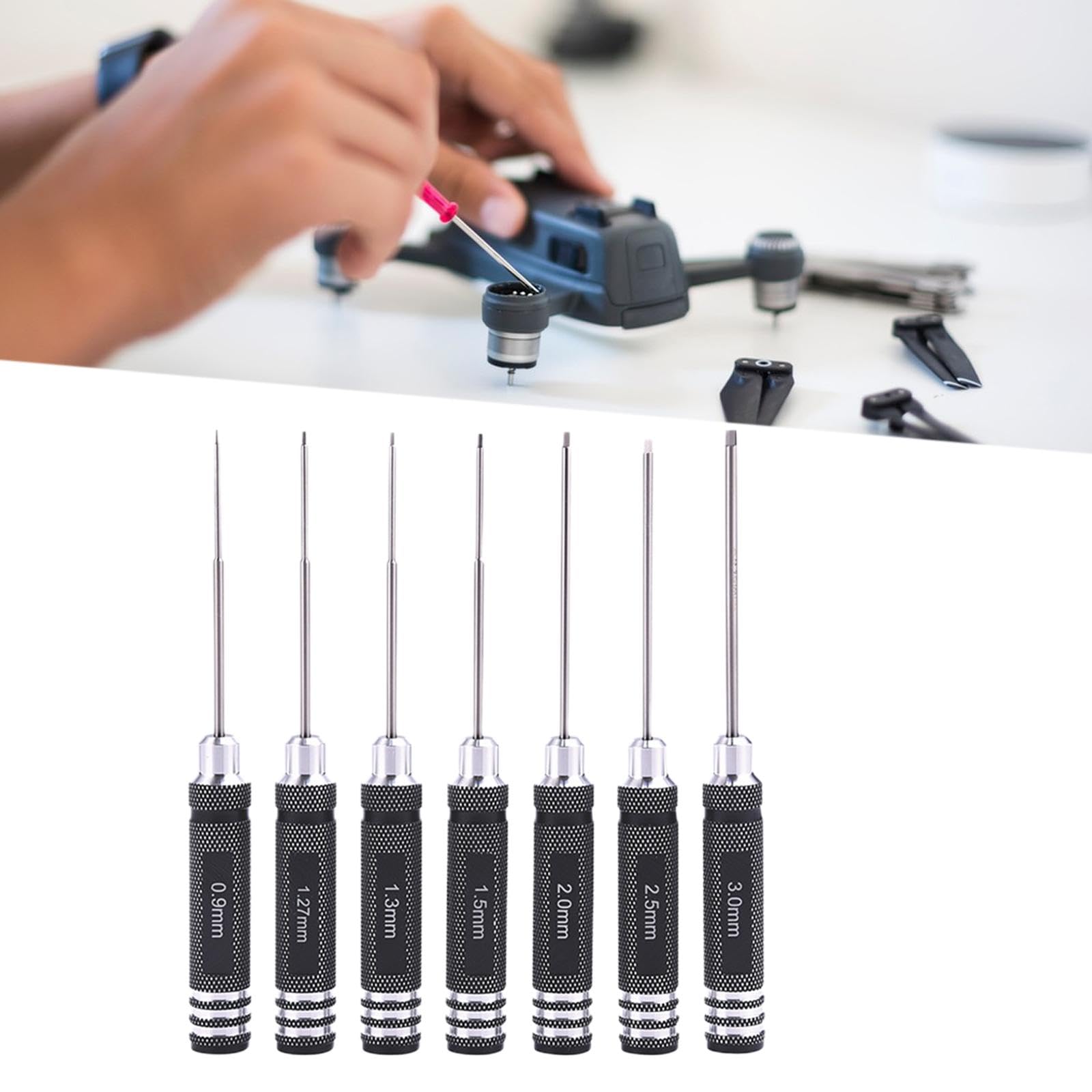 Набор Ronyme 7 x RC Hex отверток Hex Head Hex Allen Mini, фото №4